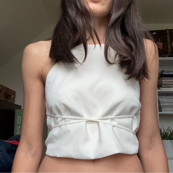 Zara Tops - Zara Halter Strappy Crop Top